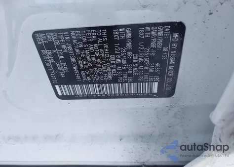 2023 Nissan Rogue Sv Intelligent Awd z USA, uszkodzony, nr VIN JN8BT3BB0PW493481